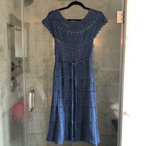 Anthropologie Crochet Midi Dress